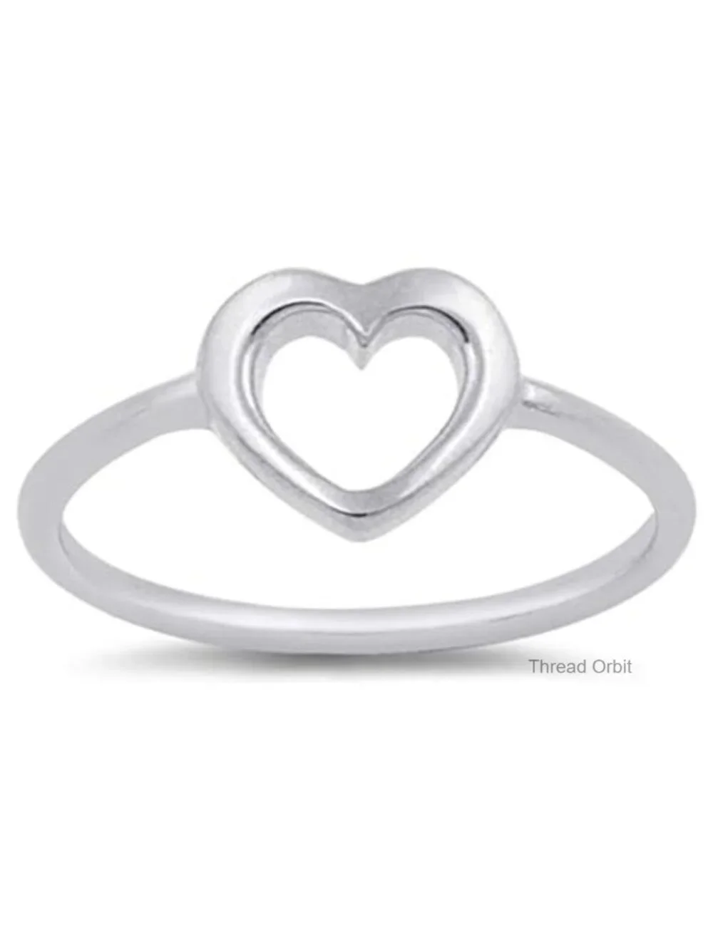 Minimalist Heart Statement Ring for Women Wedding Engagement